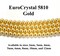 Gold EuroCrystal 5810 Round Pearls - 2mm, 3mm, 4mm, 5mm, 6mm, 8mm, 10mm, and 12mm - Strands - Made in Austria